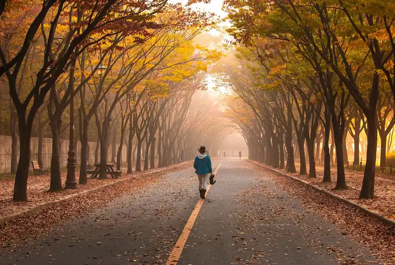 주차 후 캠핑장 이동