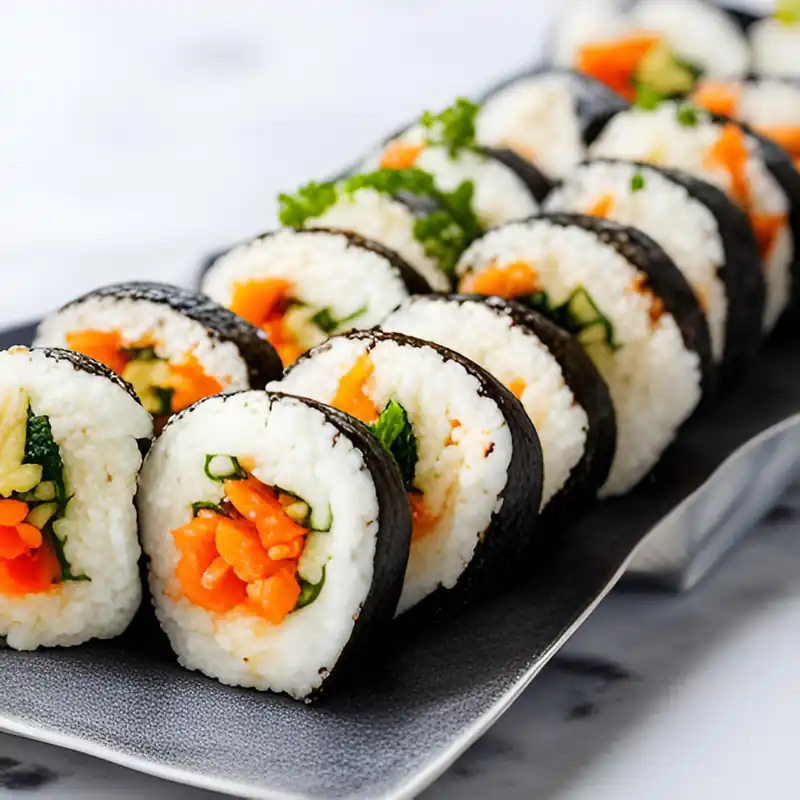 김치김밥 재료 준비